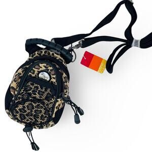 Leopard print mini backpack Mount Rushmore souvenir daypack NWT